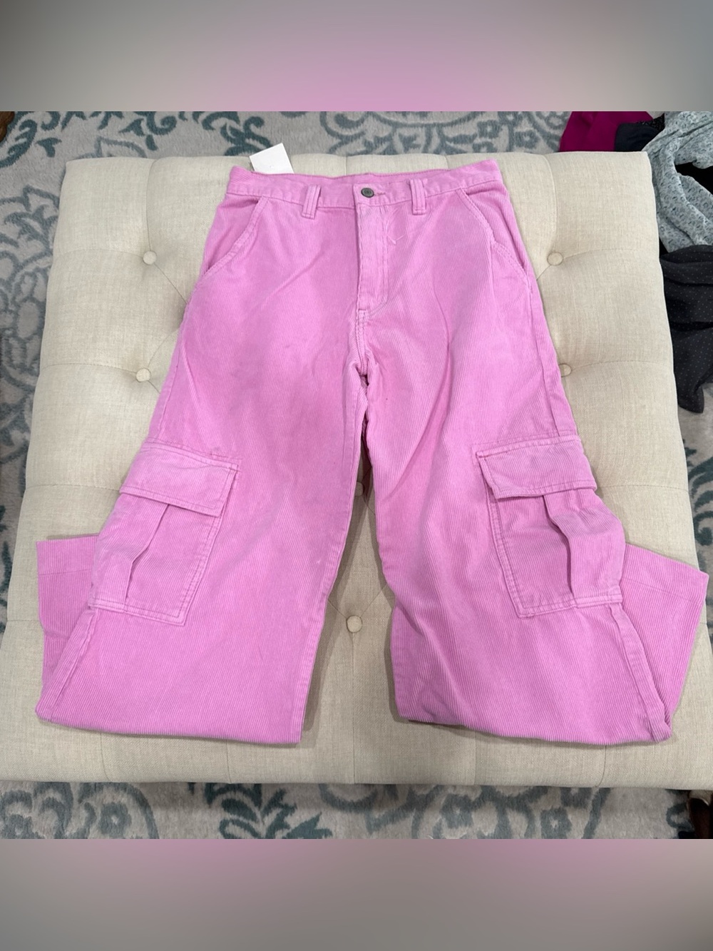 Brandy Melville Pink Cargo Pants